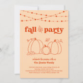 HerbstParty Einladung (Vorderseite)