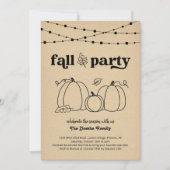 HerbstParty Einladung (Vorderseite)