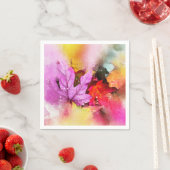 Herbstpastel Blätter Aquarellfarben Herbstpastel Serviette (Beispiel)