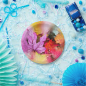 Herbstpastellblättern Aquarellfarben Herbstpastell Pappteller (Party)