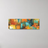 Herbstpatchwork Abstrakt Leinwanddruck (Vorderseite)