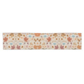 Herbstpatchwork Herbst Blätter Pastell Gold Orange Kurzer Tischläufer (Horizontal)