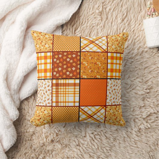 Herbstpatchwork Kissen (Decke)