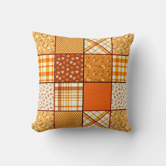 Herbstpatchwork Kissen (Vorderseite)