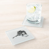 Herbstpause Glasuntersetzer (Schrägansicht)