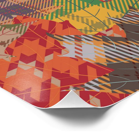 Herbstpause Katzenglanz-Poster Poster (Ecke)