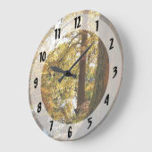 Herbstperspektive Große Wanduhr (Winkel)