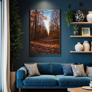 Herbstpfad: Zeitpause Leinwanddruck