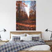 Herbstpfad: Zeitpause Leinwanddruck (Insitu (Schlafzimmer))