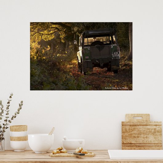 Herbstpfade Poster (Küche)