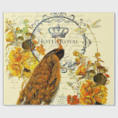 Herbstpfau Geschenkpapier (Flach)