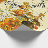 Herbstpfau Geschenkpapier (Ecke)
