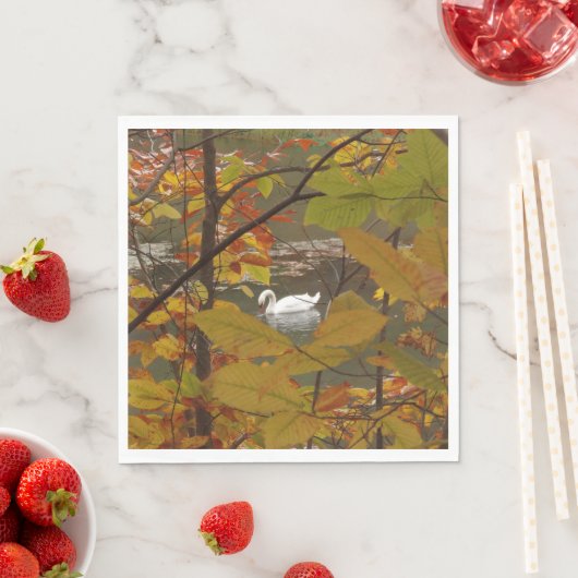 Herbstpfeifen mit Swan Serviette (Beispiel)