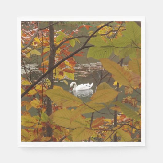 Herbstpfeifen mit Swan Serviette (Vorderseite)