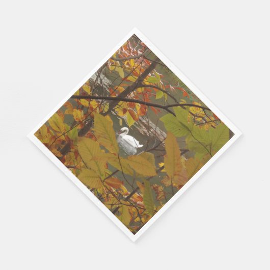 Herbstpfeifen mit Swan Serviette (Ecke)