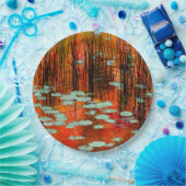 Herbstpfeifen Rustikale Hochzeit im Herbst Fotogra Pappteller (Party)