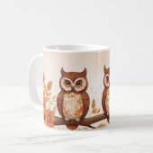 Herbstpfeifen und Blumendekoration Kaffeetasse (Vorderseite Links)