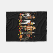 Herbstpferd-Erntedank - Herbstwoche Fleecedecke (Vorderseite (Horizontal))