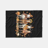 Herbstpferd-Erntedank - Herbstwoche Fleecedecke (Vorderseite (Horizontal))