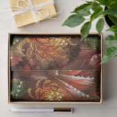 Herbstpferd Floral Chrysanthemen Dekoupage Seidenpapier (Geschenk)