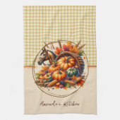 Herbstpferd Geschirrtuch (Vertikal)