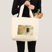 Herbstpferd und Buggy Jumbo Stoffbeutel (Vorderseite (Produkt))
