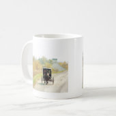 Herbstpferd und Buggy Kaffeetasse (Vorderseite Links)