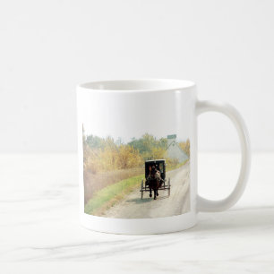 Herbstpferd und Buggy Kaffeetasse