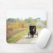 Herbstpferd und Buggy Mousepad (Mit Mouse)