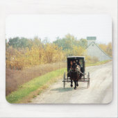 Herbstpferd und Buggy Mousepad (Vorne)