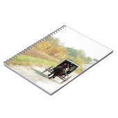 Herbstpferd und Buggy Notizblock (Linke Seite)
