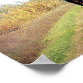 Herbstpferd und Buggy Poster (Ecke)