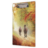 Herbstpferde Klemmbrett (Links)