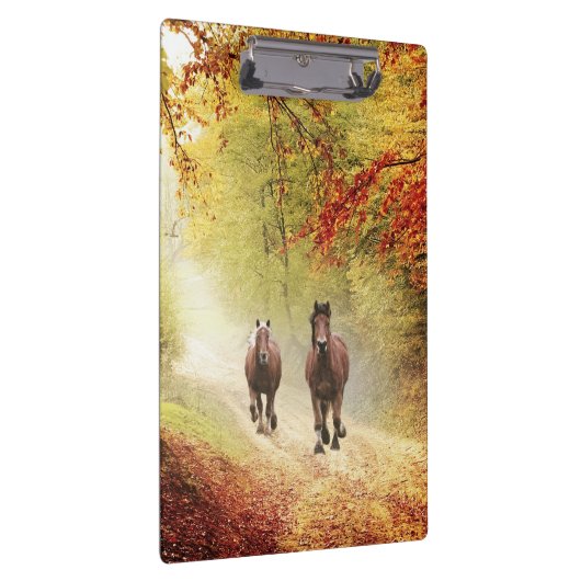 Herbstpferde Klemmbrett (Rechts)