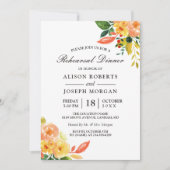 Herbstpfirsichfarbene Hochzeit im Herbst Probe Abe Einladung (Vorderseite)