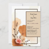 Herbstpfirsichfarbener Rahmen (Vorderseite)