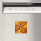 Herbstpflanze, moderne abstrakte fraktale Kunstbla Magnet (In Situ (Geschirrspüler))