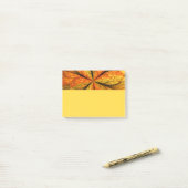 Herbstpflanze, moderne abstrakte fraktale Kunstbla Post-it Klebezettel (Auf Schreibtisch)