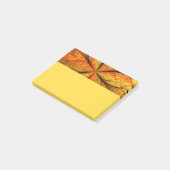 Herbstpflanze, moderne abstrakte fraktale Kunstbla Post-it Klebezettel (angewinkelt)