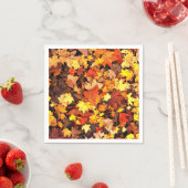 Herbstpflanzen, die Farben des Herbstes Serviette (Beispiel)