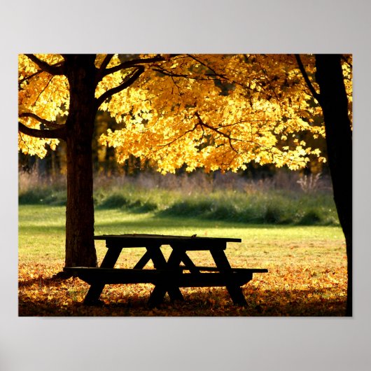 Herbstpicknick Poster (Vorne)