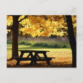 Herbstpicknick Postkarte (Vorderseite)