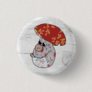 Herbstpilz Button