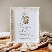 Herbstpilz Schnuller Jagd Baby Dusche Spiel Poster