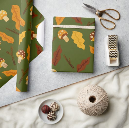 Herbstpilze Geschenkpapier (Kunsthandwerk)