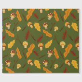 Herbstpilze Geschenkpapier (Flach)
