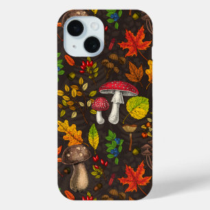 Herbstpilze, Nüsse und Beeren im Dunkeln Case-Mate iPhone Hülle