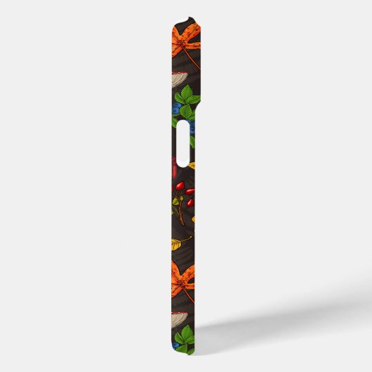 Herbstpilze, Nüsse und Beeren im Dunkeln Case-Mate iPhone Hülle (Rückseite / Rechts)