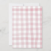 Herbstpink-Bow-Pumpkin-Patch Geburtstag Einladung (Rückseite)