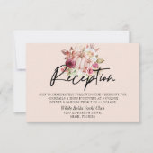 Herbstpink Pumpkin Hochzeitsempfehlung Einladung (Vorderseite)